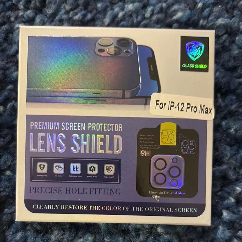NEW iphone 12 Pro Max Glass screen protector & Lens shield